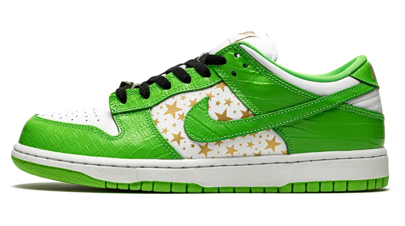 Nike SB Dunk Low “Supreme – Stars – Mean Green” (DH3228-101)