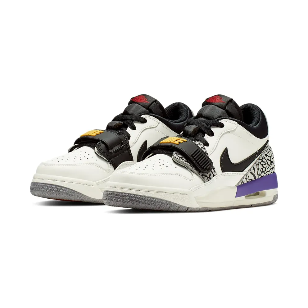 Jordan Legacy 312 Low Lakers (GS) Summit White/Varsity Red-Black-Varsity Purple-University Gold (CD9054-102)