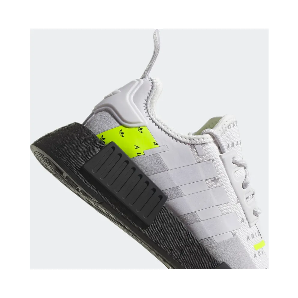 adidas NMD_R1 Refined Cloud White / Crystal White / Solar Yellow (H03956)