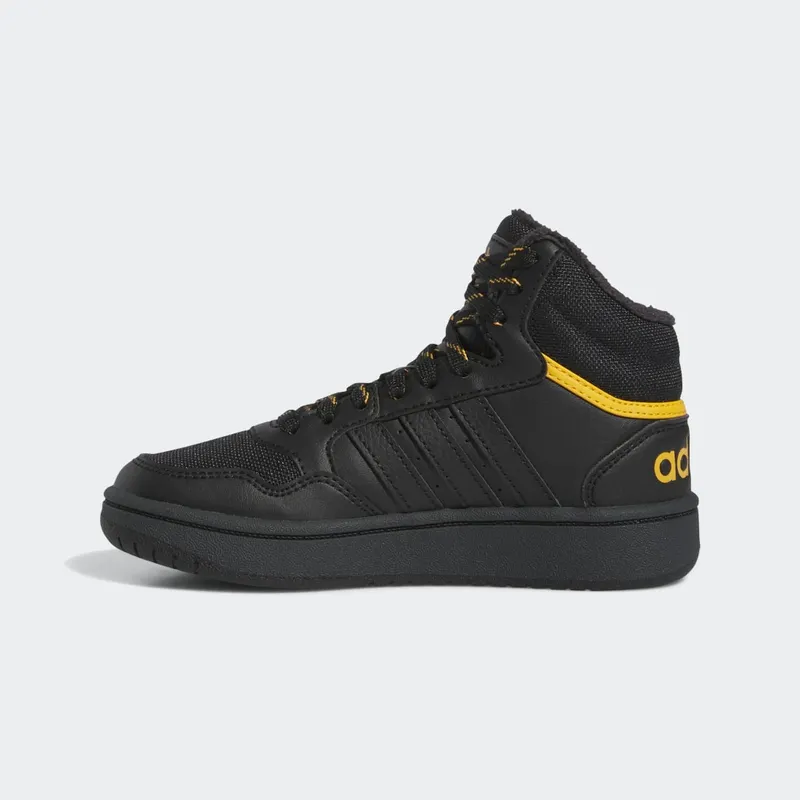Adidas Hoops Mid 3.0 Kids Core Black / Core Black / Preloved Yellow (IF7736)