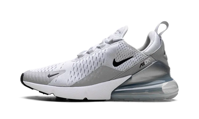 Nike Air Max 270 “Pure Platinum Light Smoke Grey Metallic Silver Black” (AH6789-018)