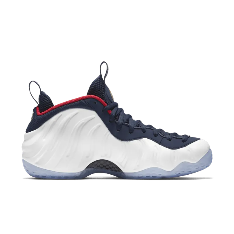 Nike Air Foamposite One Olympic Obsidian/University Red-Metallic Gold-White (575420-400)