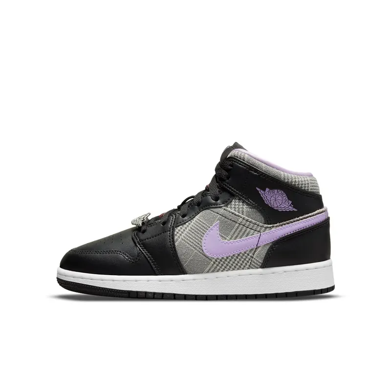 Jordan 1 Mid SE Houndstooth (GS) (DC7226-015)