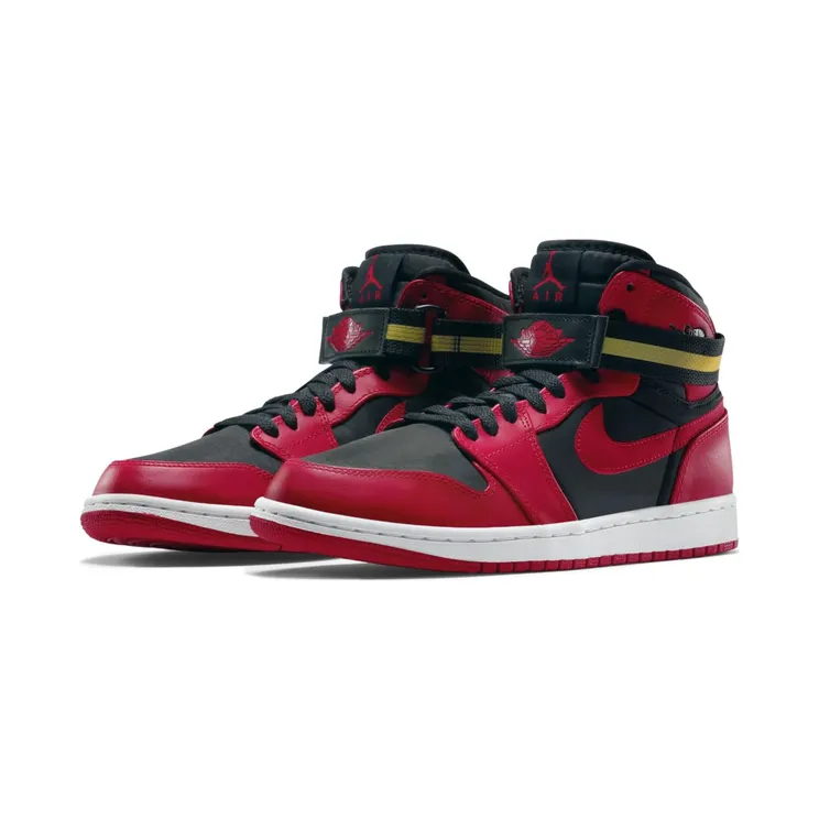 Air Jordan 1 High Strap Black Gym Red (342132-002)