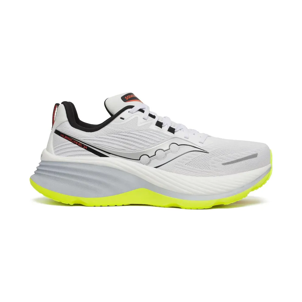 Saucony Hurricane 24 White Black Lime (S20933-213)