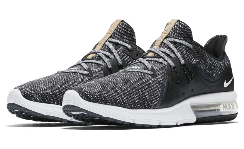 Nike Air Max Sequent 3 Black White-Dark Grey