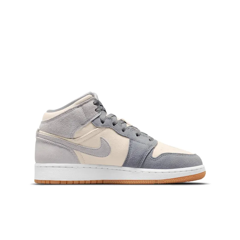 Jordan 1 Mid SE Coconut Milk Particle Grey (GS) (DN4346-100)