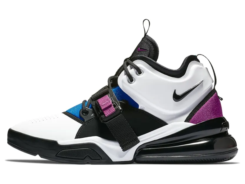 Nike Air Force 270 White Black Lyon Blue