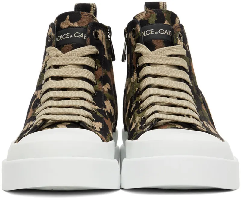 Dolce & Gabbana Green ‘Reborn To Live’ Sneakers (CS1889 AQ700)