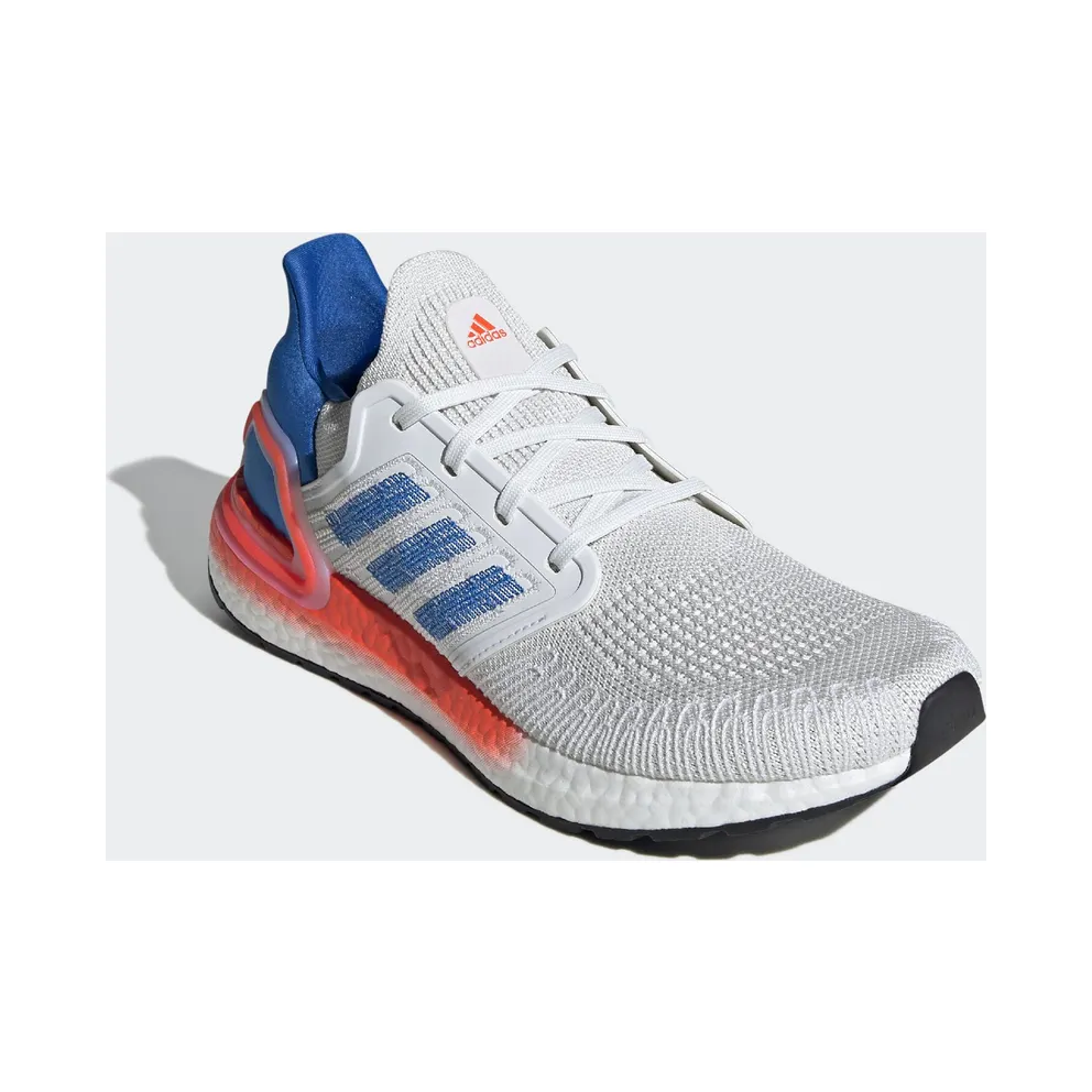 adidas Ultra Boost 20 White Glory Blue Solar Red Crystal White/Glory Blue/Solar Red (EG0708)