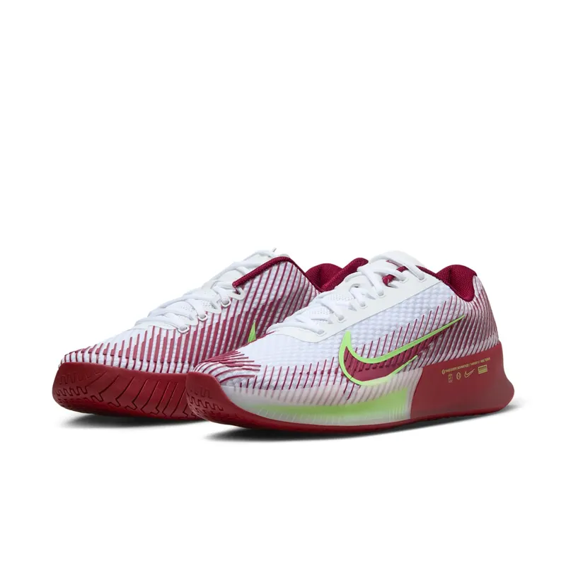 Nike Court Air Zoom Vapor 11 HC White Team Red Lime Blast (DR6966-104)