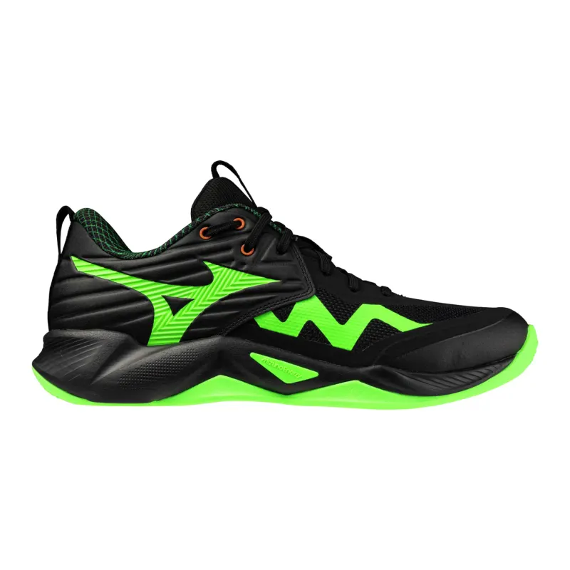 Mizuno Wave Momentum Pro Black Glowing Apple Mandarin Orange (V1GA254049)
