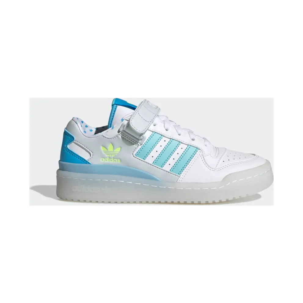 adidas Forum Low Schuh Cloud White / Sky Rush / Clear Aqua (GZ0799)