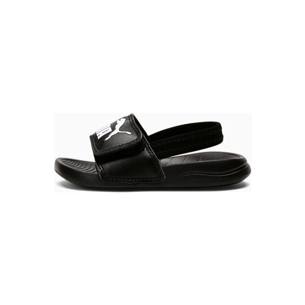 Puma Popcat 20 Backstrap Slides baby’s White/Black (373862-01)