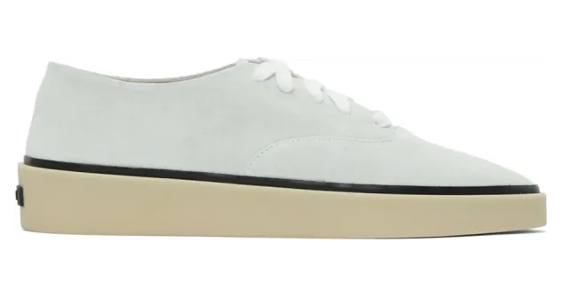 Fear of God Ermenegildo Zegna Off-White Suede Low-Top Sneakers (LHSUE-A4794L-BIJ)