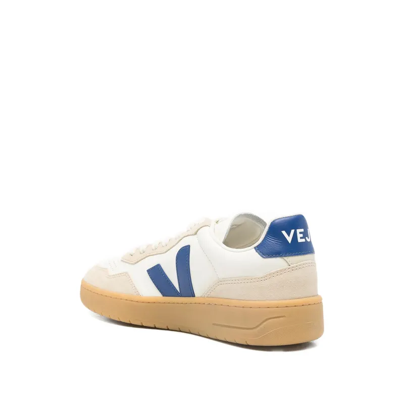 Veja V90 O. T. Leather Panelled “Neutrals/Blue” (VD2021367)