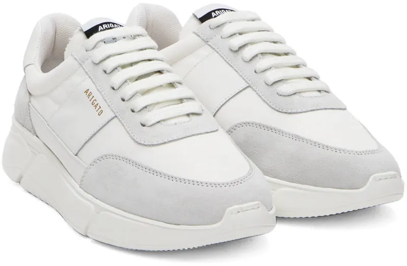 Axel Arigato White & Grey Genesis Vintage Sneakers (27571)