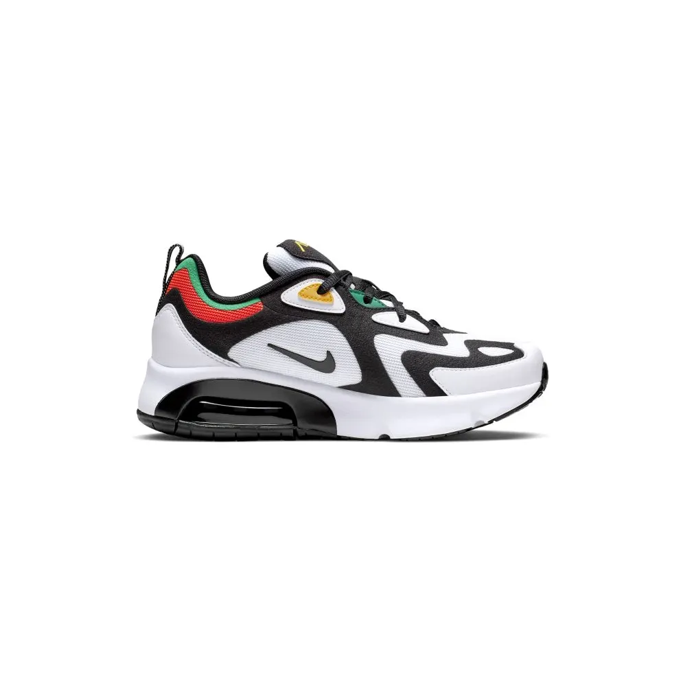 Nike Air Max 200 Rasta (GS) White/Bright Crimson-University Gold-Black (AT5627-100)
