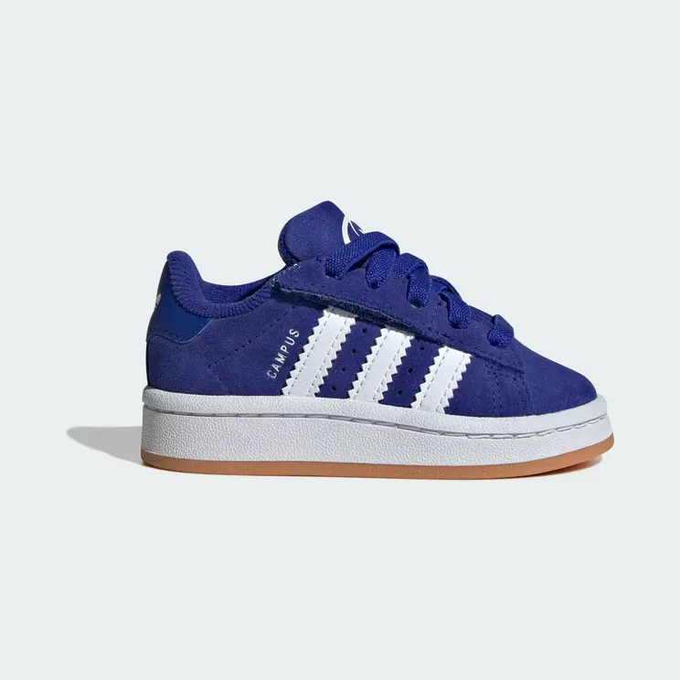 adidas Campus 00s Comfort Closure Elastic Lace Shoes Kids “Semi Lucid Blue / Cloud White / Gum” (JR5787)