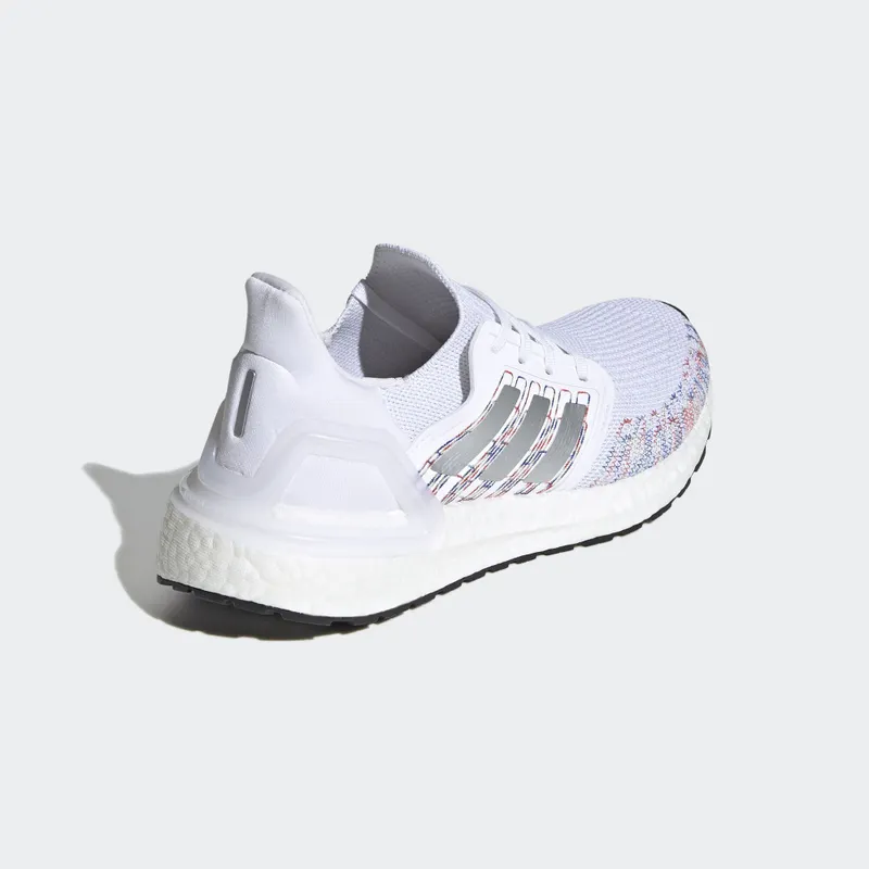 adidas Ultra Boost 20 White Multi (W) Cloud White/Silver Metallic/Multi-Color (EG0728)