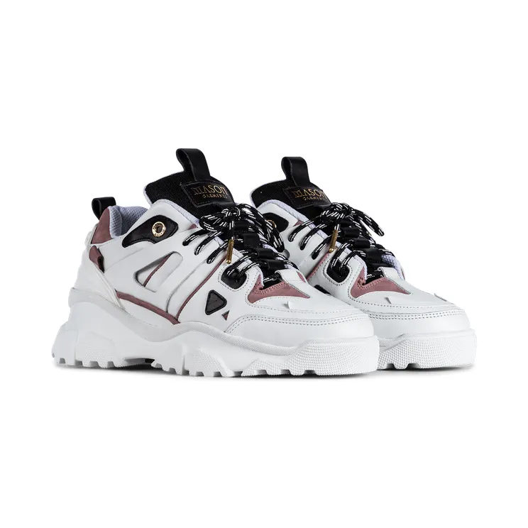 Mason Garments Genova II White / Pink / Black Weiß (SS21-35-3B)