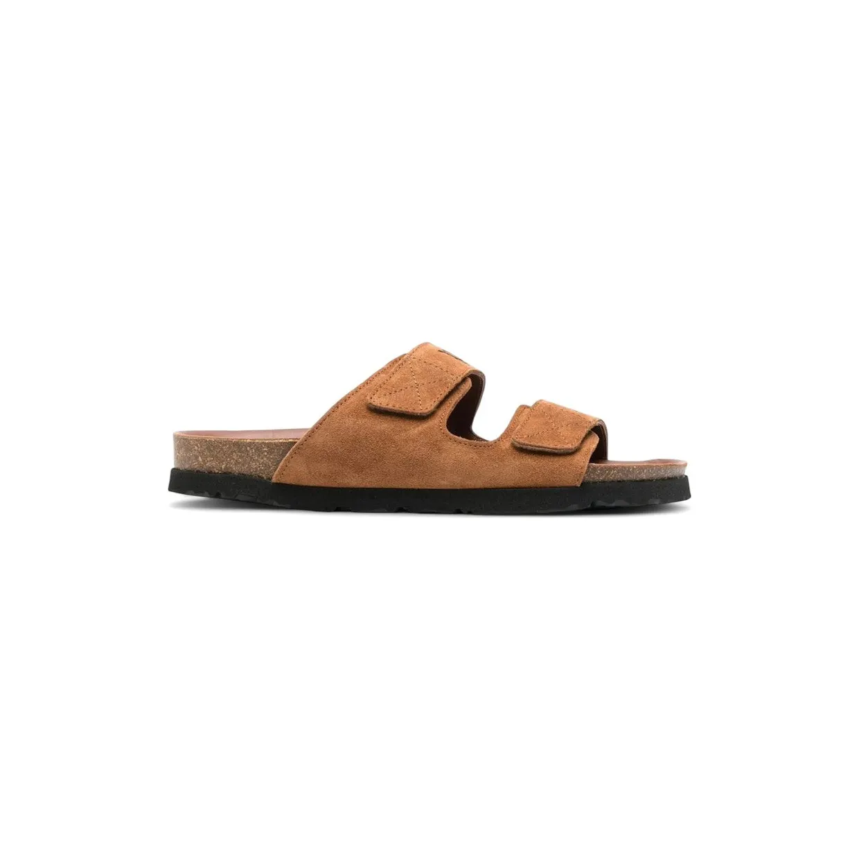 Palm Angels Logo Print Slide Sandals Sand (PMIH004F22LEA0011700)