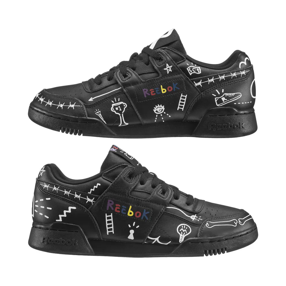 Reebok Workout Plus 3AM Trouble Andrew Black/Multi-Color (Other Brands Reebok)