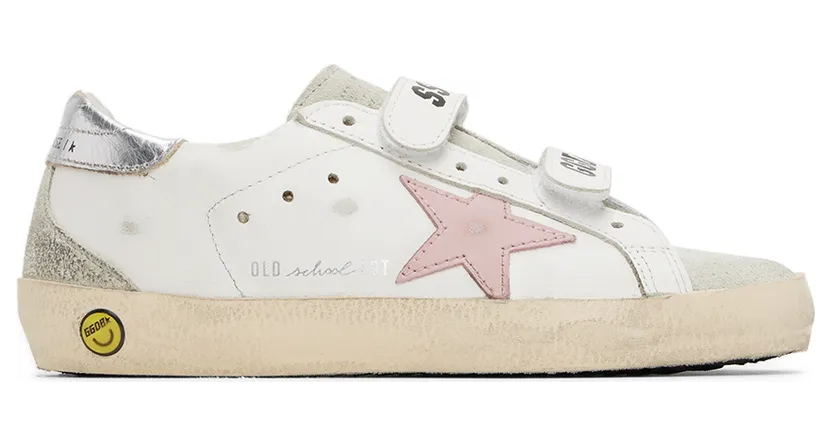 Golden Goose Kids White Old School Sneakers (GYF00177.F002435.81482)