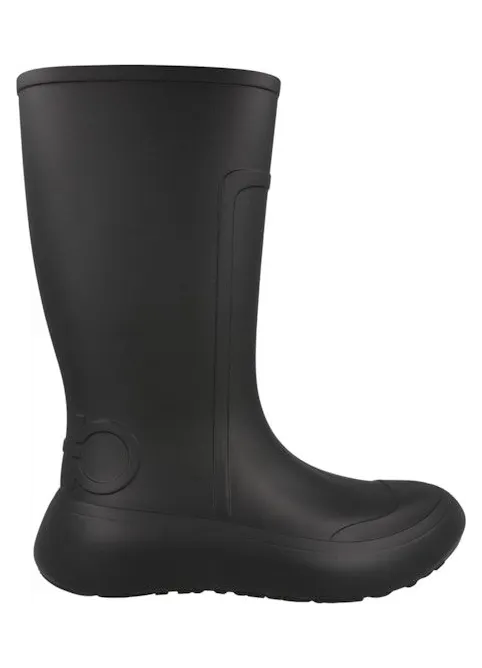 Ferragamo Gancini Logo Rain Boots Black (01D315-999038-M)