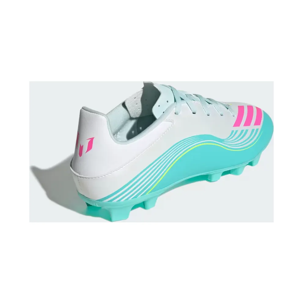 adidas F50 Messi Club Firm Ground / Multi Ground Football Boots “Cloud White / Lucid Pink / Flash Aqua” (JQ0946)