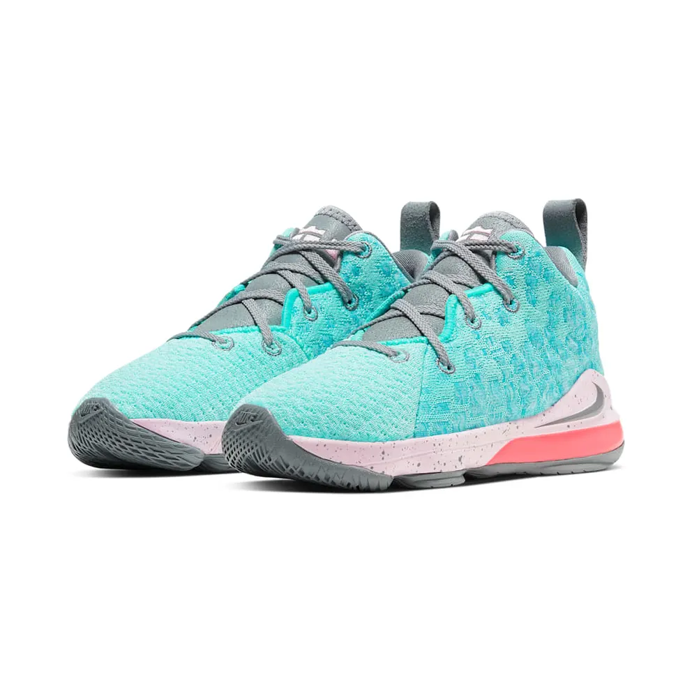 Nike LeBron 17 South Beach (PS) Light Aqua/Particle Grey (BQ5595-444)