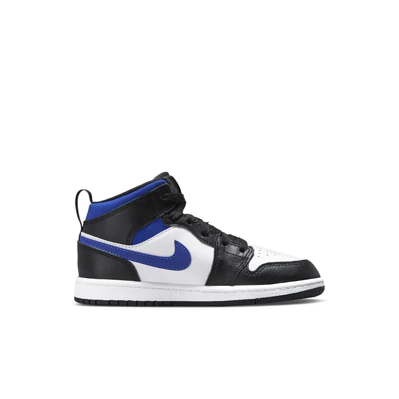 Air Jordan 1 Mid Racer Blue (PS) – “Black / Racer Blue-white” (640734-140)
