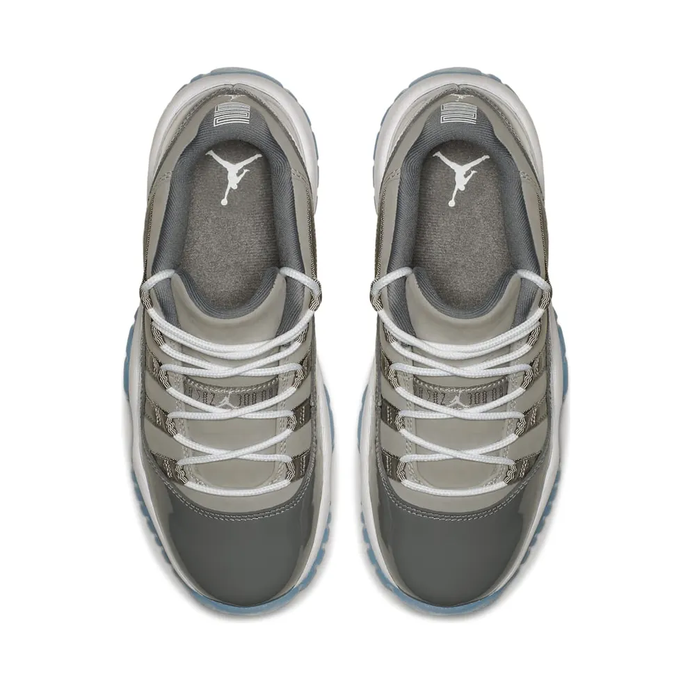 Jordan 11 Retro Low Cool Grey (GS) Medium Grey/White-Gunsmoke (528896-003)