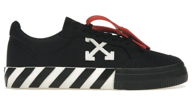 OFF-WHITE Vulcanized Low Canvas Black White (OMIA085C99FAB0061001)