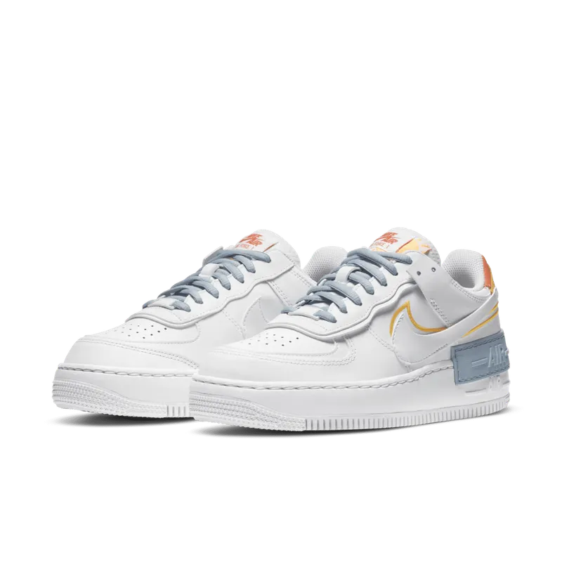 Nike Air Force 1 Shadow Kindness Day 2020 (W) White/Light Armory Blue Heather-Laser Orange-Summit White (DC2199-100)
