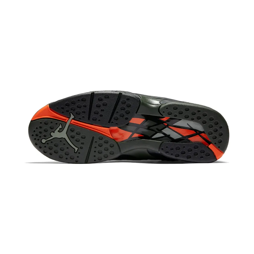 Jordan 8 Retro Take Flight “Undefeated” Sequoia/Black-Wolf Grey-Max Orange (305381-305)