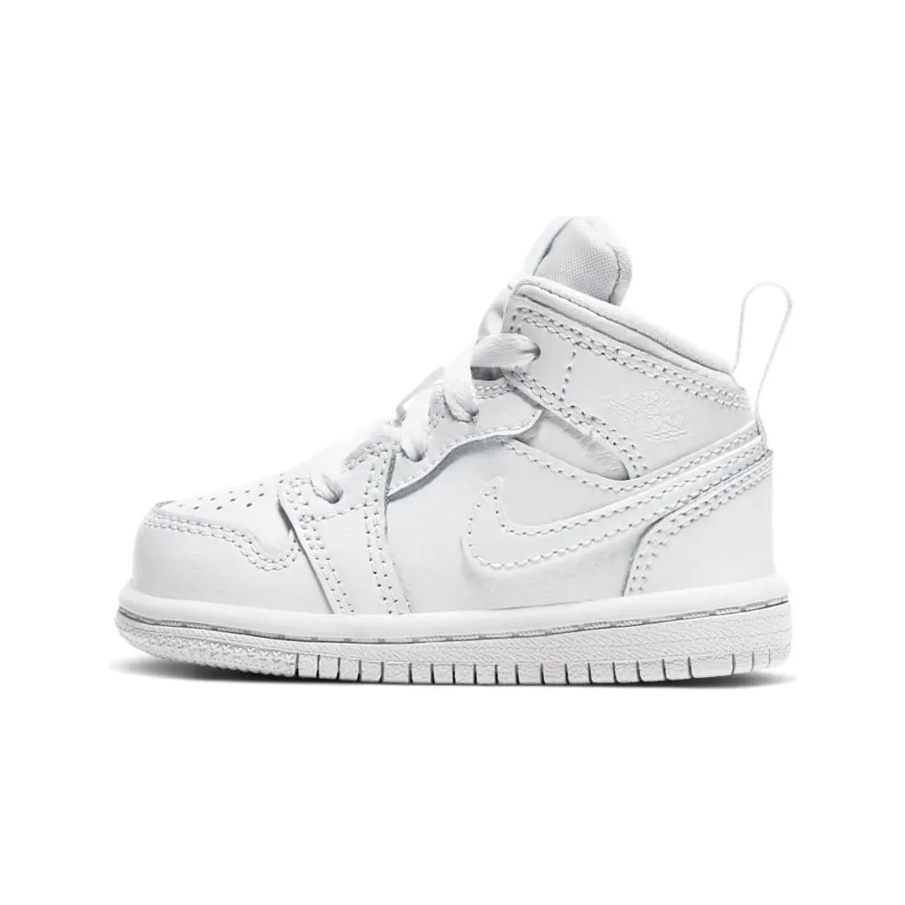 Jordan 1 Mid Triple White (TD) White/White/White (640735-126)