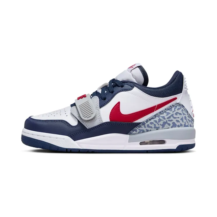 Jordan Legacy 312 Low Olympic “White / Midnight Navy / Wolf Grey / Varsity Red” (CD9054-164)