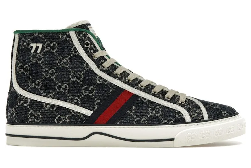 Gucci Tennis 1977 High Top Sneaker Blue (6258072KQ904464)