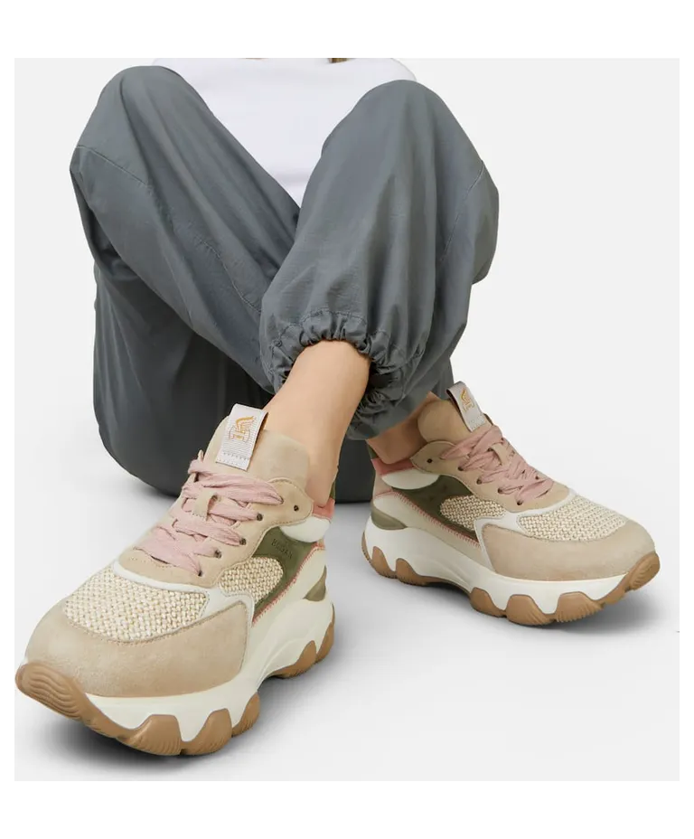 Hogan Hyperactive Green Beige Pink (HXW5400ET10O3S0VAP) (5)