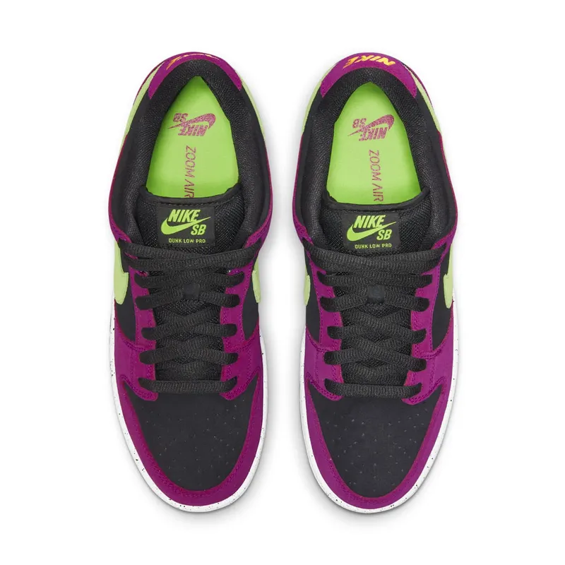 Nike SB Dunk Low Pro ‘Red Plum’ (2021) – “Redplum / Citron / Black / Taxi” (BQ6817-501)