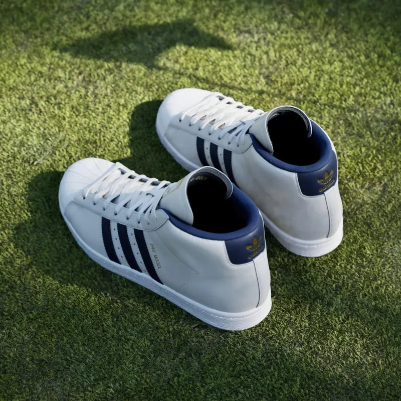 adidas Pro Model Midcut Spikeless Golf Chalk White Night Indigo (JQ7722)
