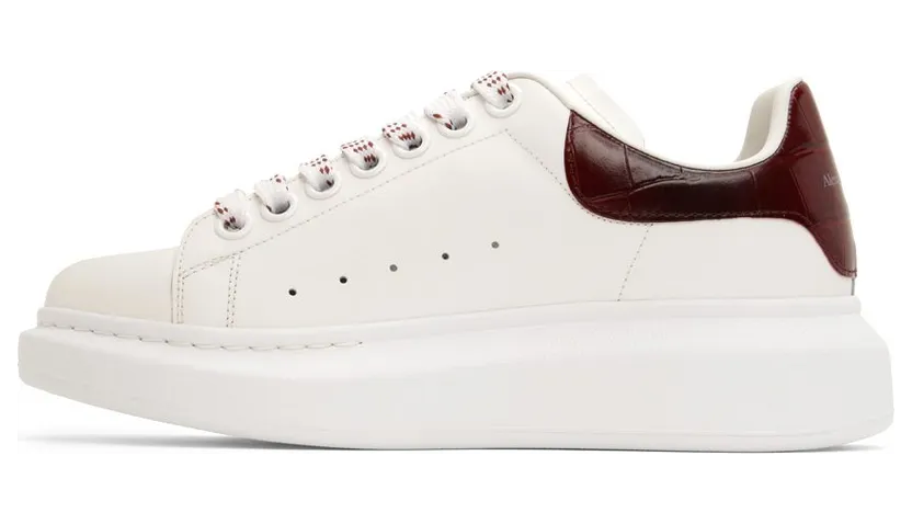 Alexander McQueen White & Red Oversized 9088 White/Oxblood (718233WICG6) (3)