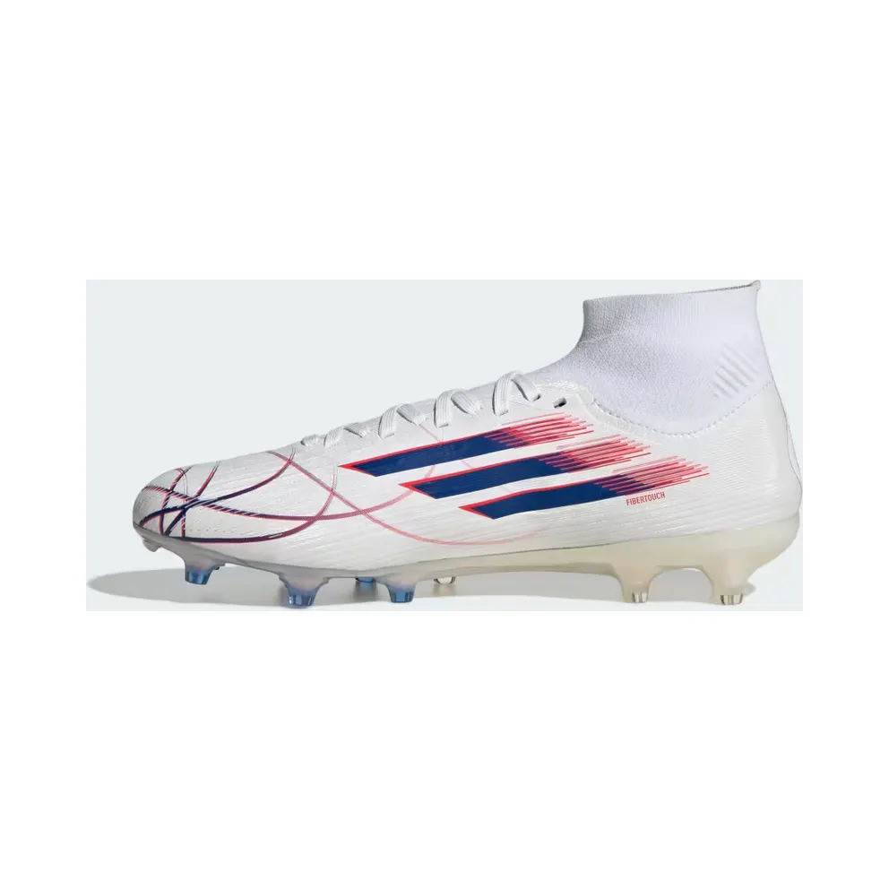 adidas F50 Sparkfusion Pro Mid Cut Firm Ground / Artificial Ground Football Boots Womens “Cloud White / Royal Blue / Lucid Red” (KJ1436)