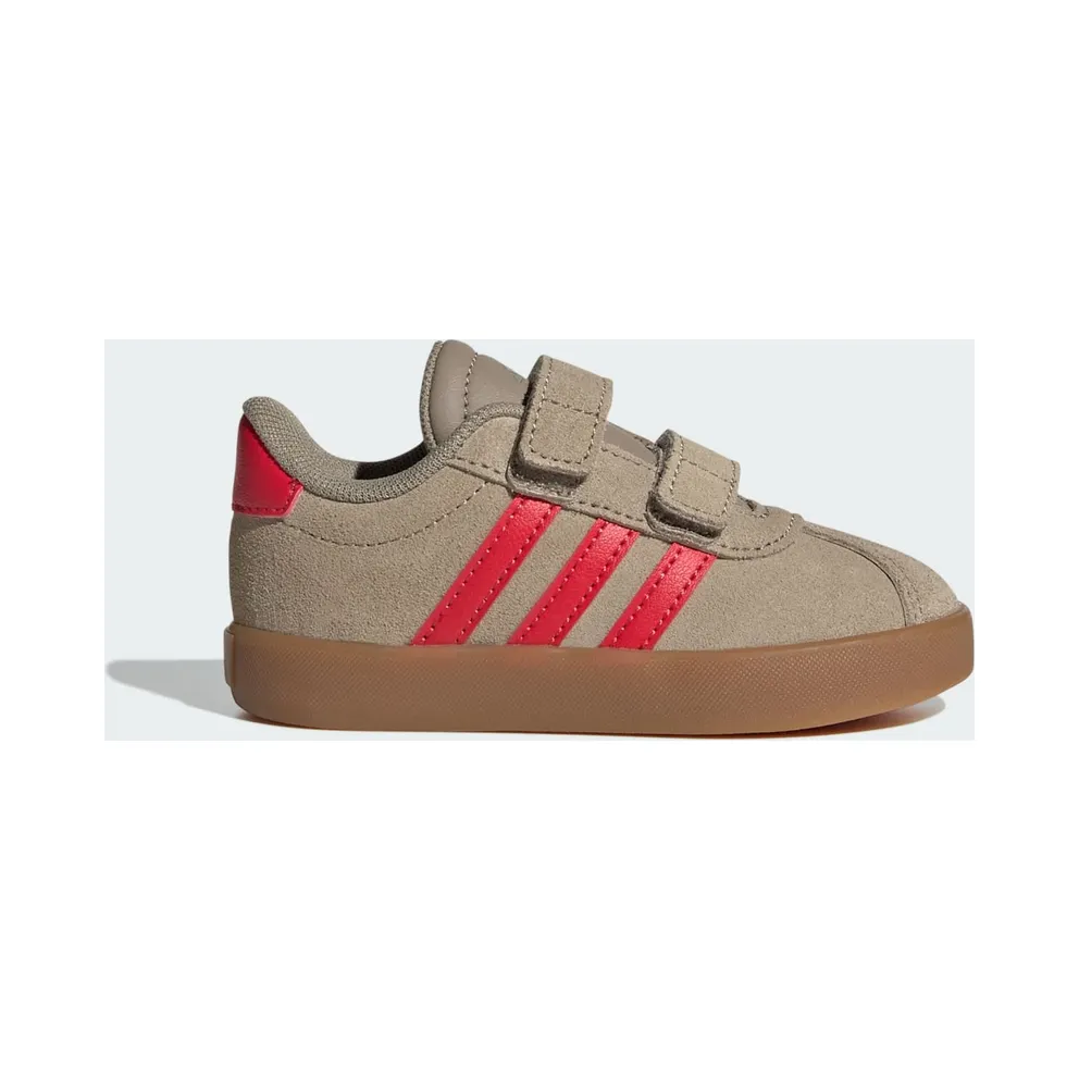 Adidas VL Court 3.0 Blanch Cargo / Pure Ruby / Gold Metallic (IH3968)