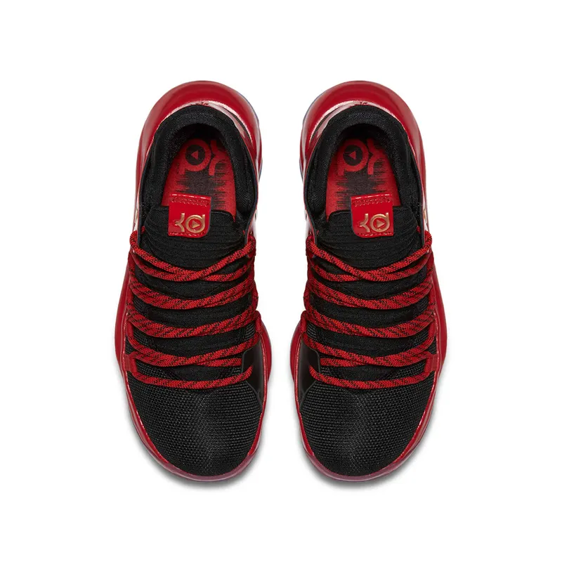 Nike KD 10 Bred (GS) Black/Metallic Gold-University Red-Bright Crimson (AJ7220-076)