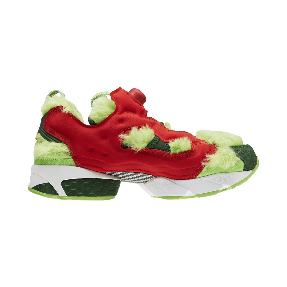 Reebok Instapump Fury Grinch Semi Solar Green/Scarlet-Pine Green-Gold Metallic (Other Brands Reebok)