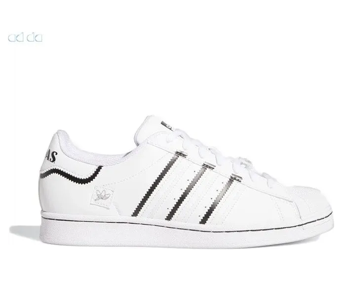 adidas Superstar Thin Stripes White Black (GV7186)