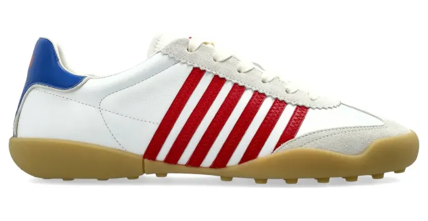DSQUARED2 Gestreepte leren “White” (SNM047818908710)