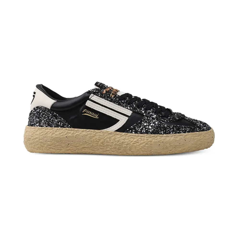Puraai with glitters – Black (PU101V037GLIMMER)
